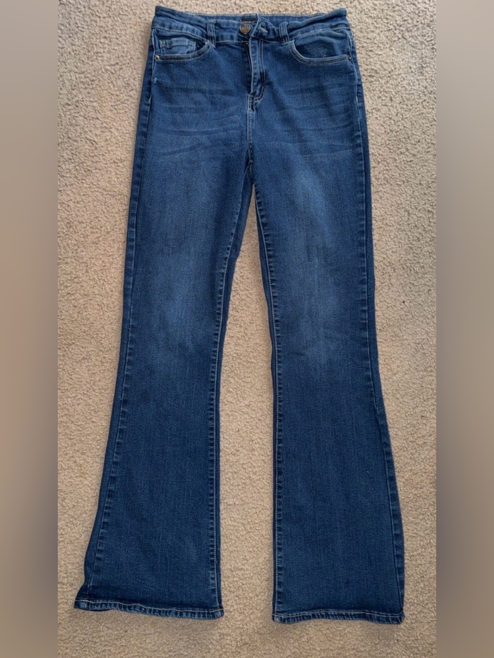 Dark Blue Flared Jeans